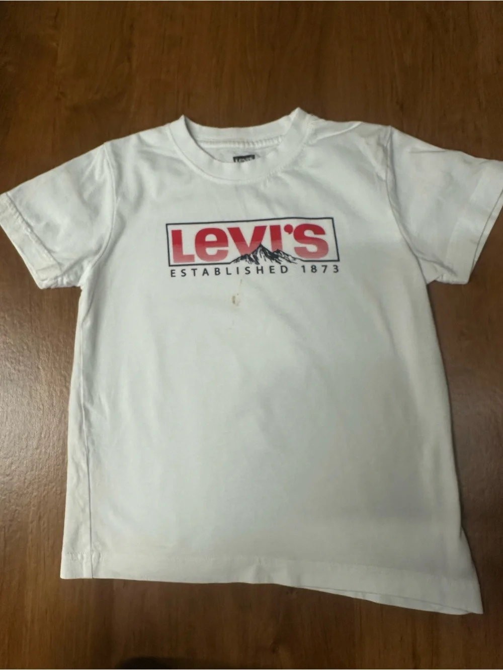 Levi's Heather Gray Tee with Red Brand Tab